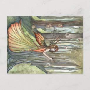 Forest Enchantment Fairy Art-vykort Vykort