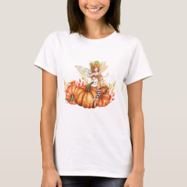 Forest Fairy & Autumn Pumpkin Bouquet T Shirt