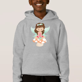 Forest Fairy, Cute Fairy, Brown Hair, Mushroom T Shirt