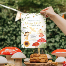 Forest Fairy First Birthday Mushroom Woodland