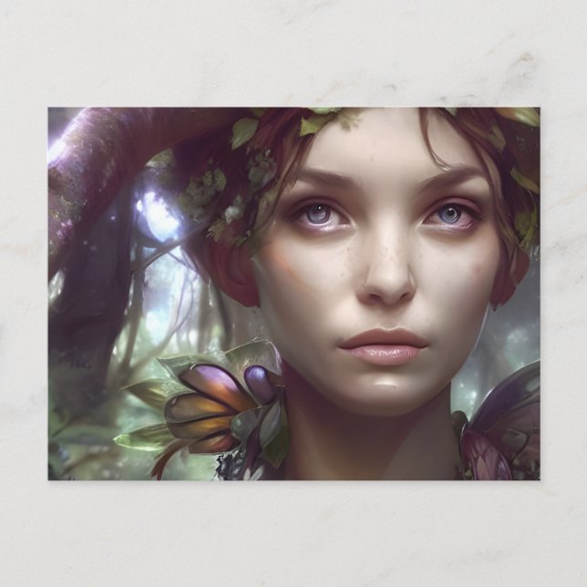 Forest Fairy Vykort (Framsida)