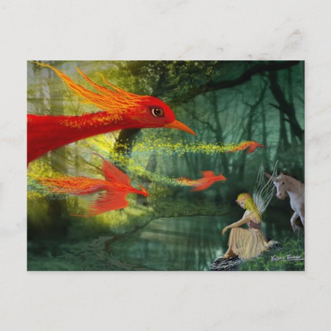 Forest Fantasy 1 Vykort (Framsida)