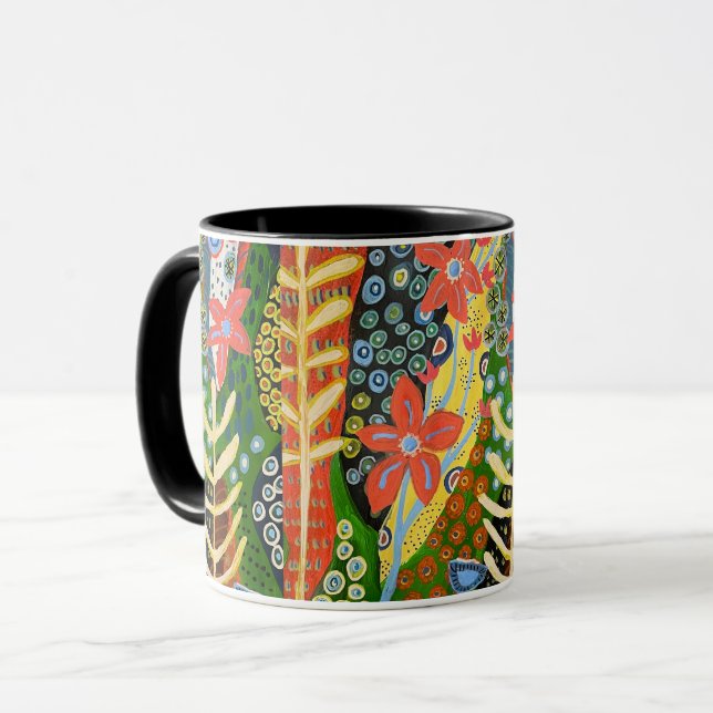 Forest Flora Vibes Mugg (Framsida vänster)