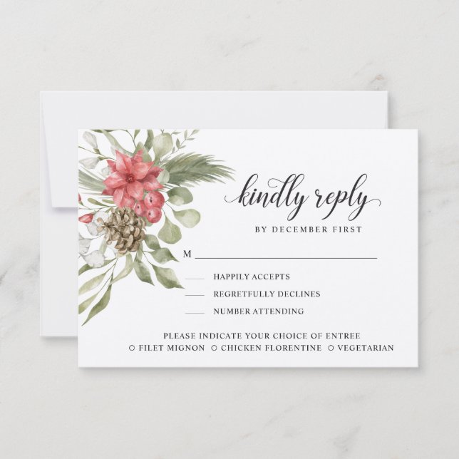 Forest Foliage | Vänligen svar | Måltidsalternativ (Framsida)