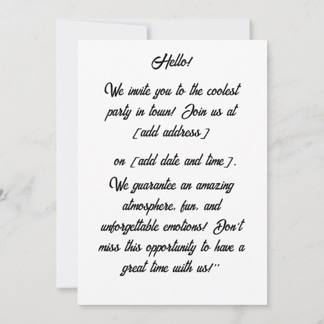 Forest Fox förbroderade. Foxer är bevis på att nat Inbjudningar (Baksida)