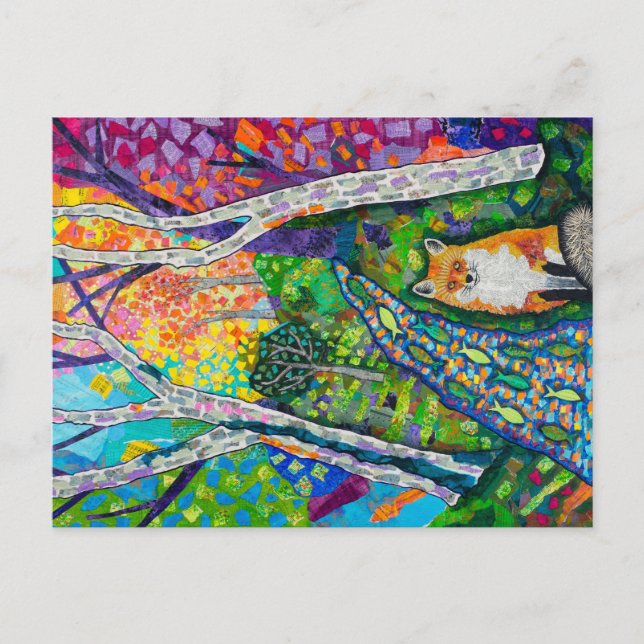 Forest Fox Vykort (Framsida)