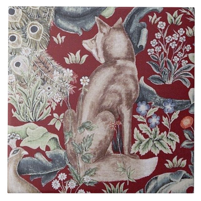 Forest Fox, William Morris Kakelplatta (Framsidan)