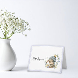 Forest Friend Gender Neutral Thank You Card Tack Kort