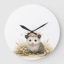 Forest friend woodland opossum  stor klocka