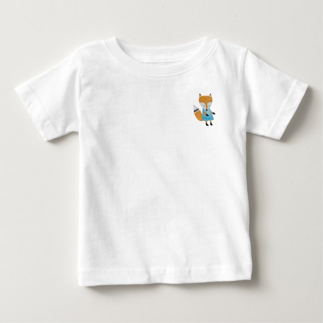 Forest Friends Adsible Little Woodland Fox Tee Shirt (Framsida)