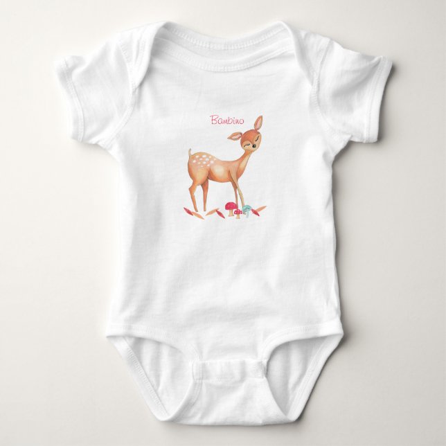 Forest Friends Baby Bodykostym T Shirt (Framsida)