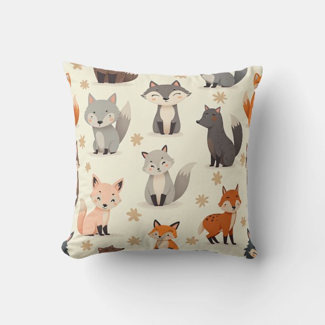 Forest Friends Cushion Kudde (Framsida)