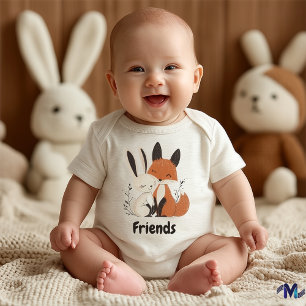 Forest Friends Fox & Rabbit - Cute Woodland Animal T Shirt