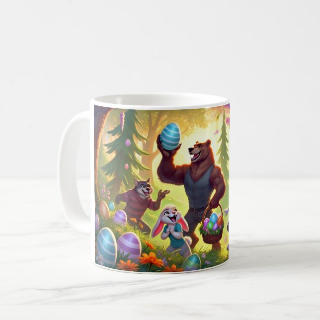 Forest Friends' Påskägget Firande Kaffemugg (Framsida vänster)
