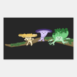 Forest Friends Sticker Rektangulärt Klistermärke