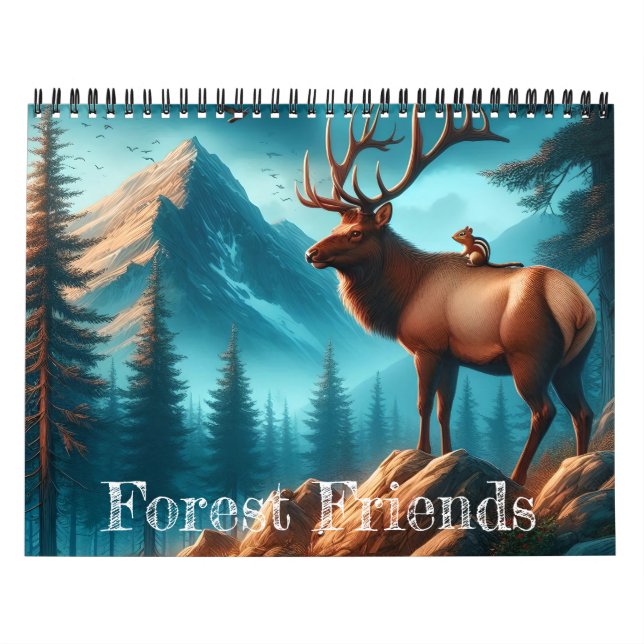 Forest Friends Two Page Calendar Kalender (Omslag)