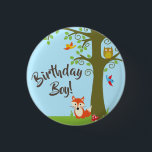 Forest Friends Woodland Cute 1st Birthday Party Knapp<br><div class="desc">Det här berömvärda temat för skogsvänner är perfekt för din lilla födelsedag party! Underbar för ett sött barn som fötts i vår,  eller ett litet barn som djuren i kärlek. Ett första födelsedagsfest tema som passar för ett skogsland äventyr!</div>