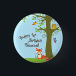 Forest Friends Woodland Cute 1st Birthday Party Knapp<br><div class="desc">Det här berömvärda temat för skogsvänner är perfekt för din lilla födelsedag party! Underbar för ett sött barn som fötts i vår,  eller ett litet barn som djuren i kärlek. Ett första födelsedagsfest tema som passar för ett skogsland äventyr!</div>