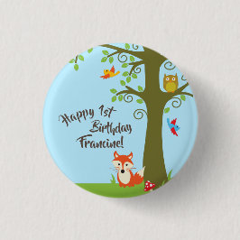 Forest Friends Woodland Cute 1st Birthday Party Knapp