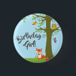 Forest Friends Woodland Cute 1st Birthday Party Knapp<br><div class="desc">Det här berömvärda temat för skogsvänner är perfekt för din lilla födelsedag party! Underbar för ett sött barn som fötts i vår,  eller ett litet barn som djuren i kärlek. Ett första födelsedagsfest tema som passar för ett skogsland äventyr!</div>
