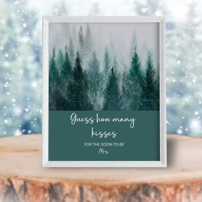 Forest gissa hur många pussar möhippan spelar poster (Skapare uppladdad)