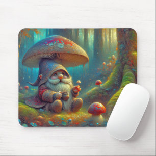 Forest Gnome under ett svamprum Musmatta