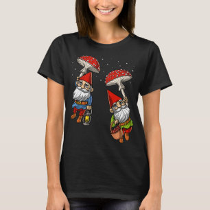 Forest Gnomes Hippie Mushroom Nature Fungi Psyche T Shirt