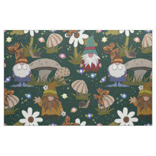 Forest Gnomes Mushroom and Butterflies Tyg