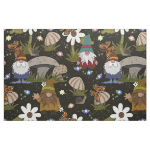 Forest Gnomes Mushroom and Butterflies Tyg
