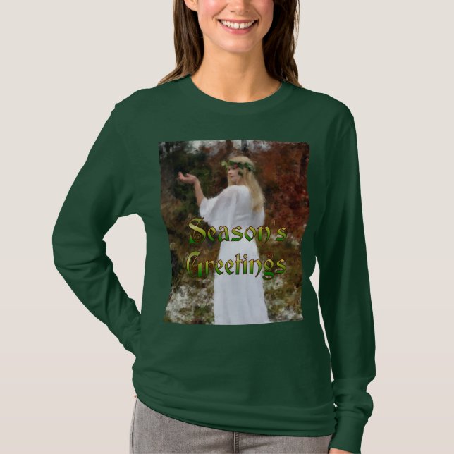 Forest Goddess - Säsongens hälsningar Tee Shirt (Framsida)