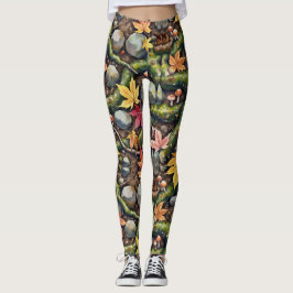 Forest Golv Seamless Mönster Leggings