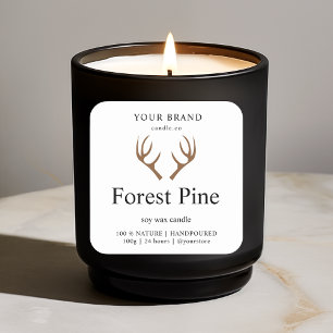 Forest Gräs julklapp Fyrkantigt Klistermärke