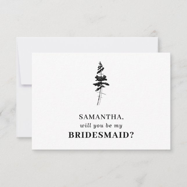 Forest Gräs träd Indie Kommer du att bli min brud Inbjudningar (Framsida)