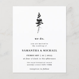 Forest Gräs Träd Indie Rustic vi budgeterar Flygblad