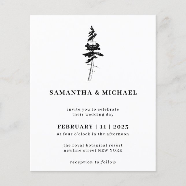 Forest Gräs Träd Indie Rustics budget Flygblad (Framsidan)