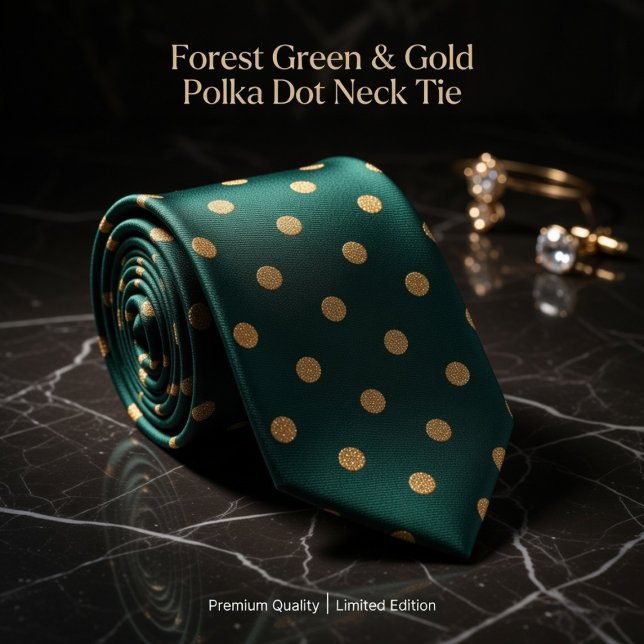 Forest Green & Gold Polka Dot  Slips (Skapare uppladdad)