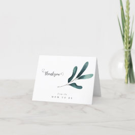 Forest Greenery Eucalyptus Baby Shower Tack Kort