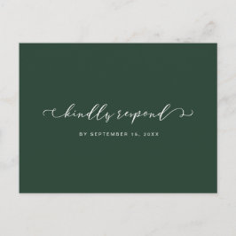 Forest Grönt and White Osa with Meal Choice Inbjudan Vykort