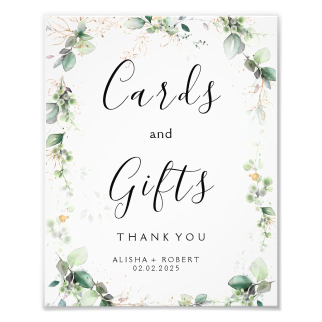 Forest Grönt Bröllop Fototryck (Framsidan)