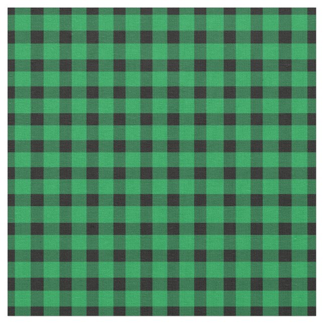 Forest Grönt Buffalo Land Lumberjack Play Tyg (Närbild)