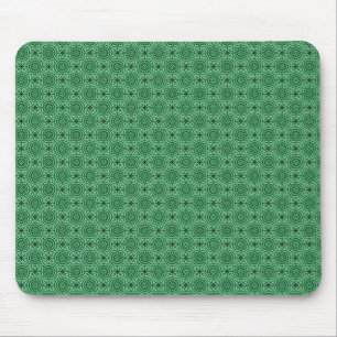 Forest Grönt Elegant Circles Mousepad Musmatta