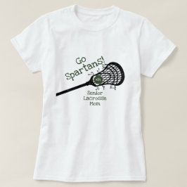 Forest Grönt Go Team Lacrosse Mamma T Shirt