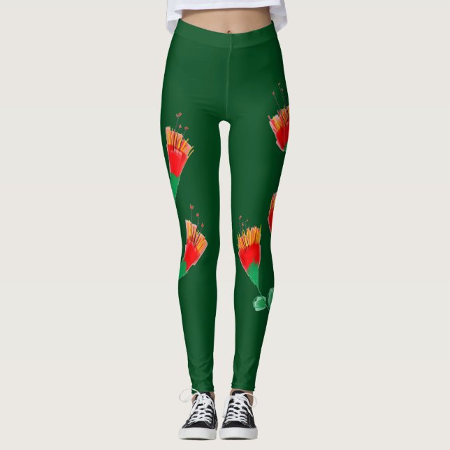 Forest Grönt Ladieswear Leggings (Framsida)