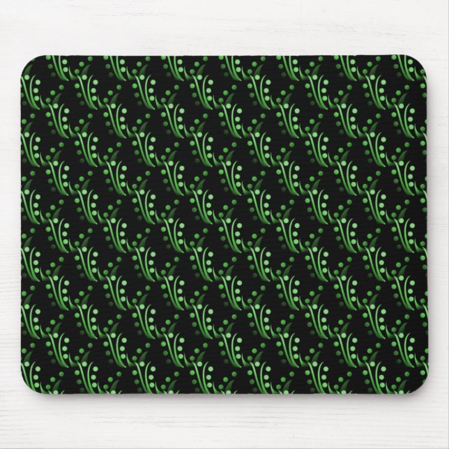 Forest Grönt Luxurious Glam Mousepad Musmatta (Framsidan)
