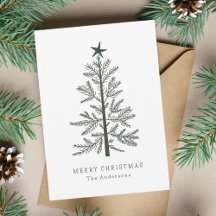Forest Grönt Minimal jul-foto Gräs Träd
