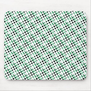 Forest Grönt Retro Bubbles Mousepad Musmatta