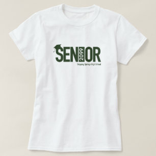 Forest Grönt SENIOR med Studentmössa T Shirt