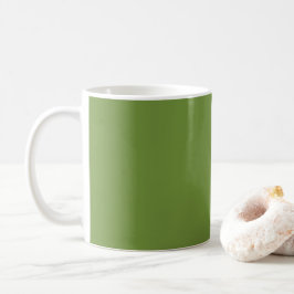 Forest Grönt Solid Färg Plain Kaffemugg