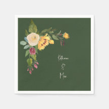 Forest Grönt Solros Bröllop Cocktail