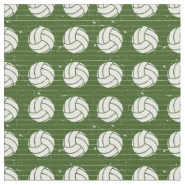 Forest Grönt Volleyball Wood Golv Patterned Tyg